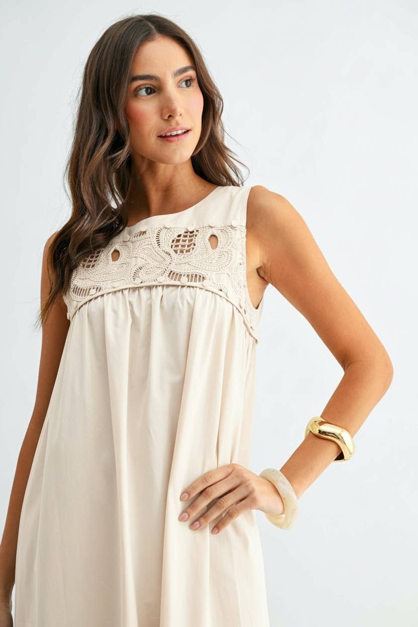 Desert Breeze Lace Maxi Dress