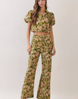 Fern Garden Wide Leg Pants