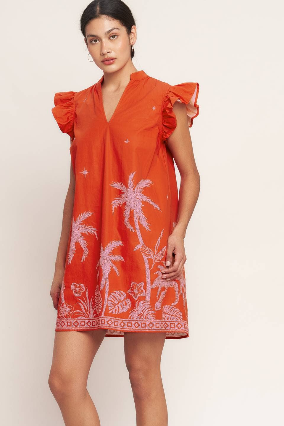 Sunset Palms Mini Dress