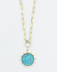 Turquoise Sunburst Necklace