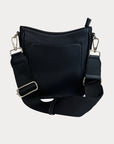 Mini Messenger with Strap-Black