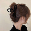 Velvet Bow Hair Clip-Black