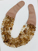 Marbled Collar Necklace- Tan