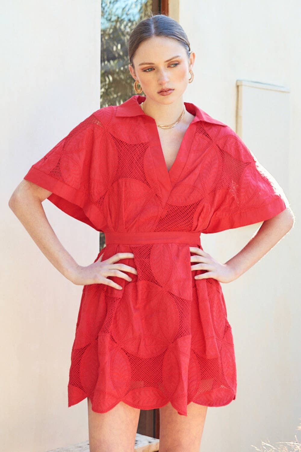 Bloom Lace Mini Dress