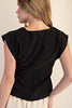 Skyline Chic Pleated Top