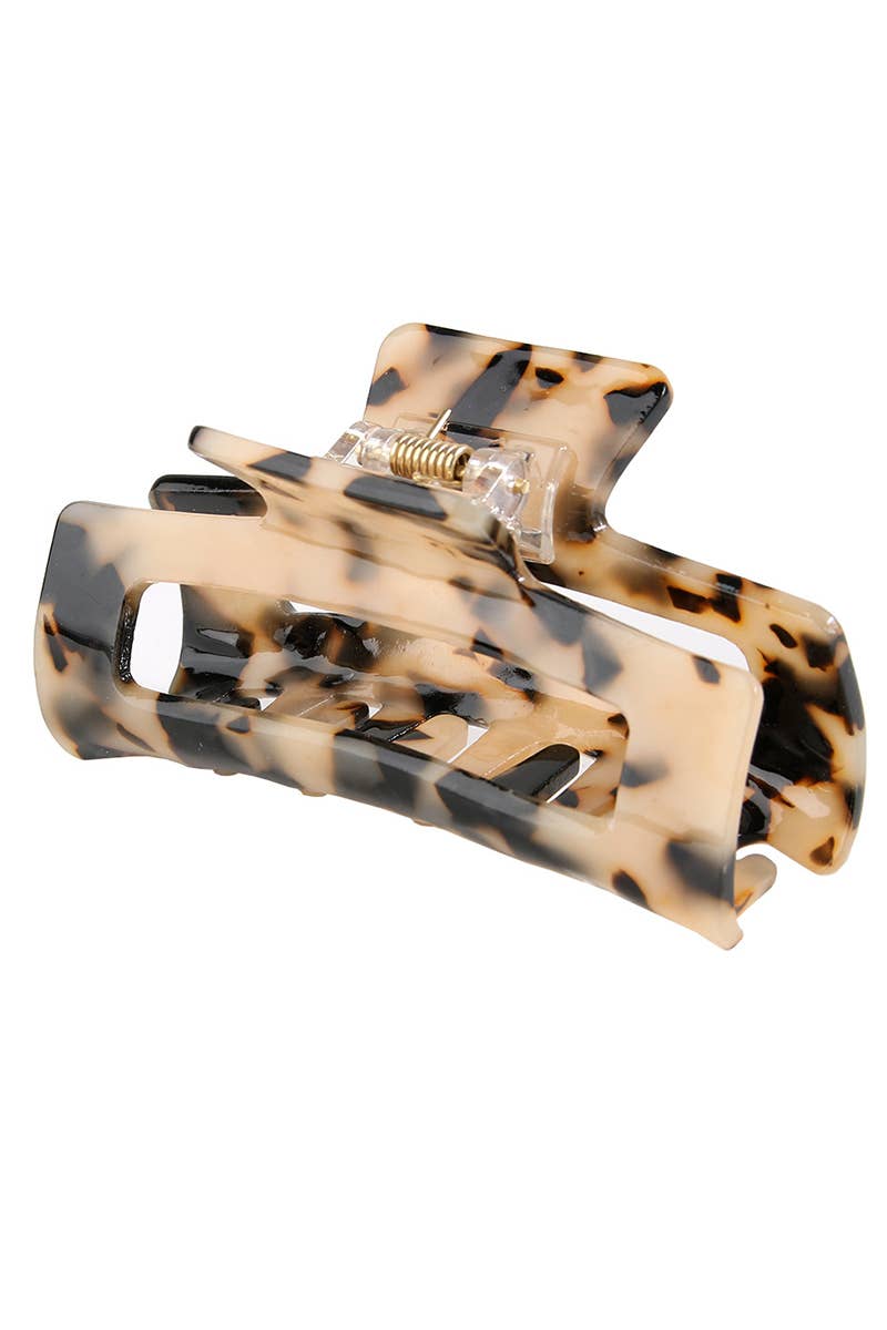 Tortoise Shell Claw Clip-Leopard