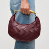 Ursula Woven Crossbody- Wine