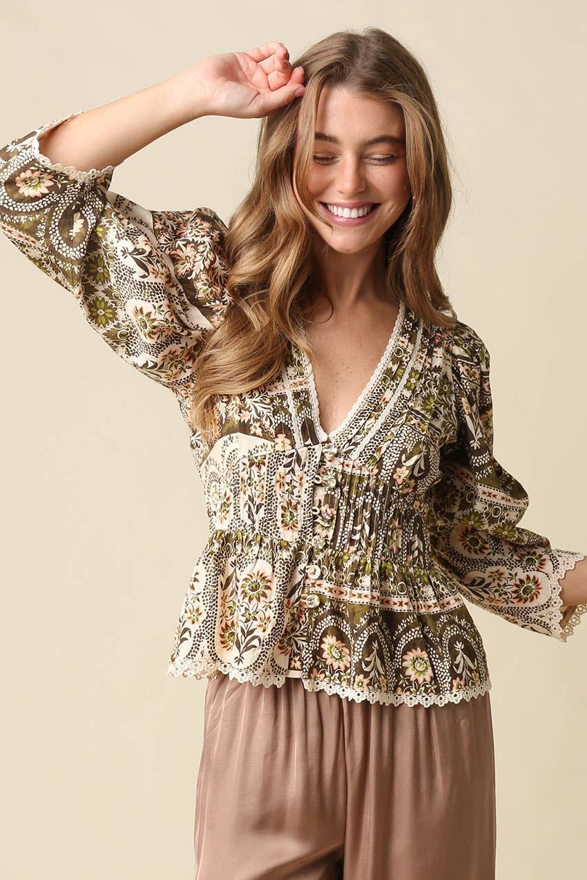 Jaynie Peplum Top