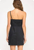 Grand Entrance Bow Mini Dress-Black
