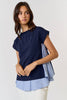 School Girl Asymmetrical Top