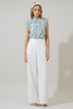Hilo Floral Ruffle Top