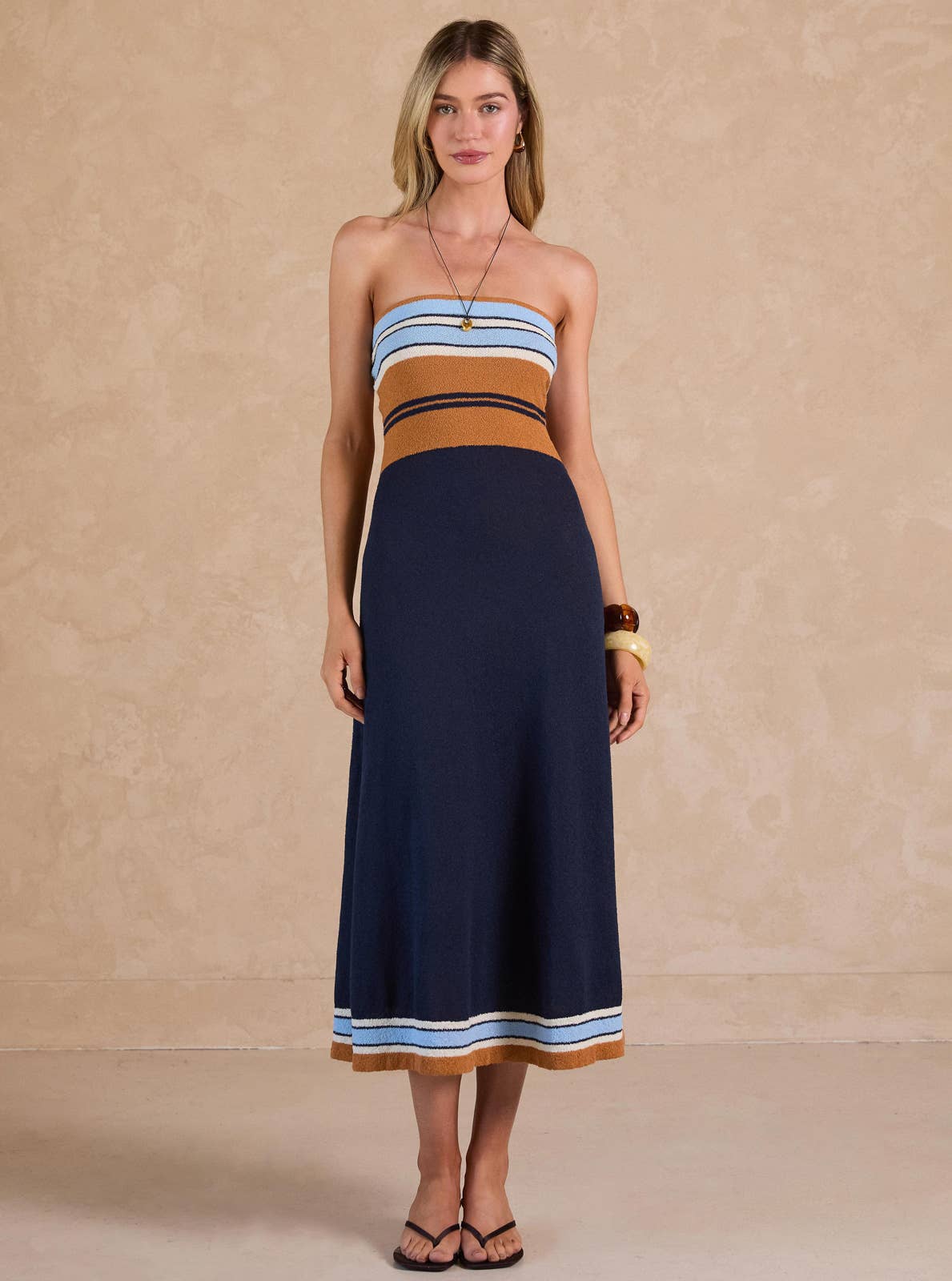 Terry Knit Midi Dress