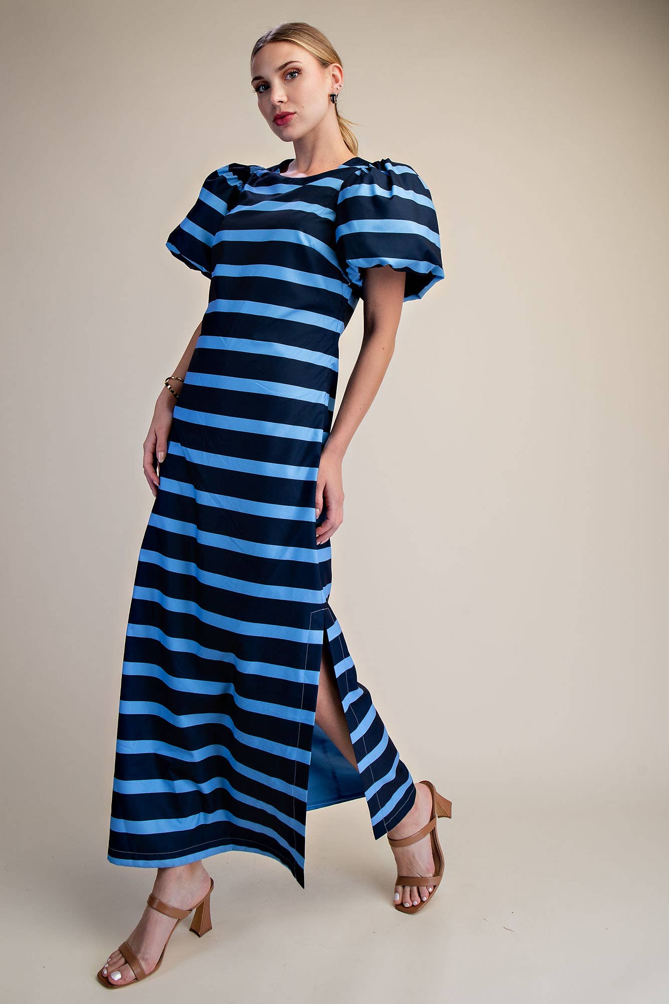 Mariselle Maxi Dress-Navy/Blue
