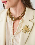 Jenna Chain Link Necklace-Gold