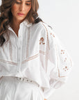 Western Romance Short Set- White