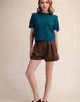 Sunday Autumn Knit Top-Teal