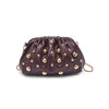 Carey Studded Clutch- Wine