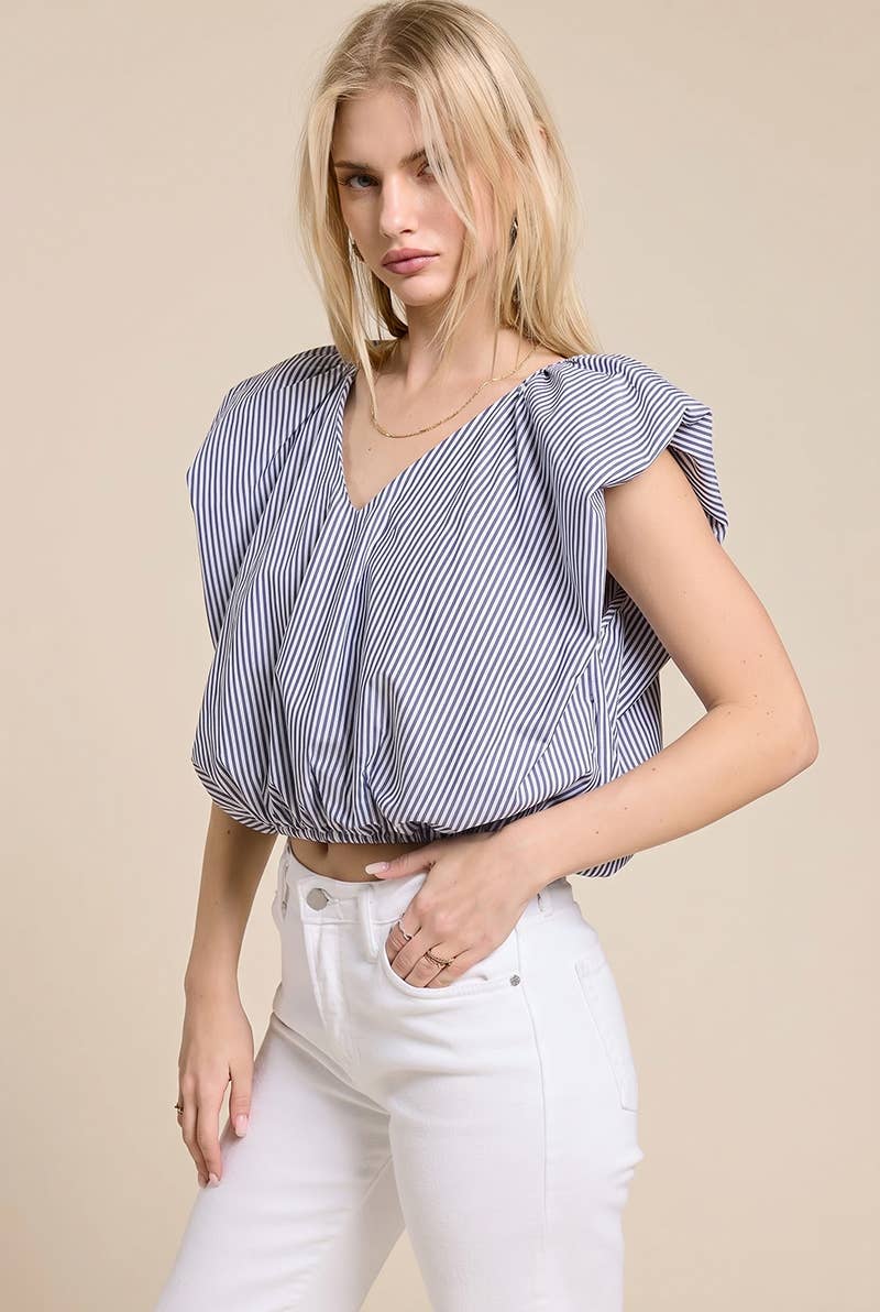 Cloud Bubble Stripe Top