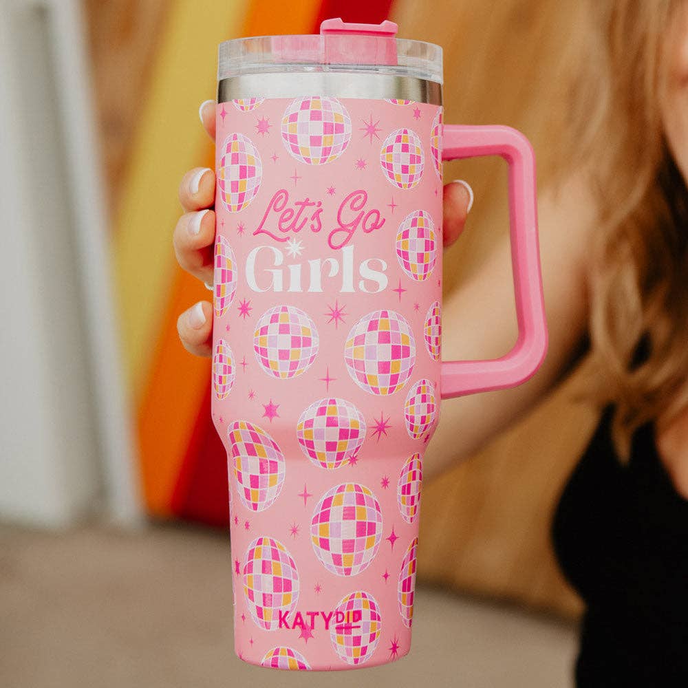 Let's Go Girls Tumbler- Pink