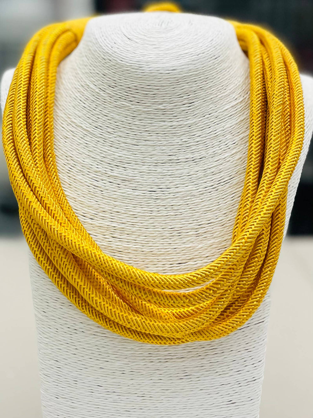 8-Strand Necklace- Golden Rod
