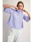 The Classic Swing Sweater-Lavender