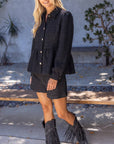 The Duchess Peplum Jacket-Black