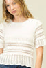 Crochet Crush Top-Off White