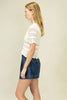 Crochet Crush Top-Off White