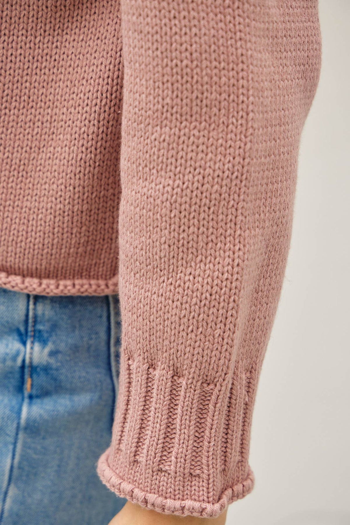 Downtown Girl Sweater-Mauve