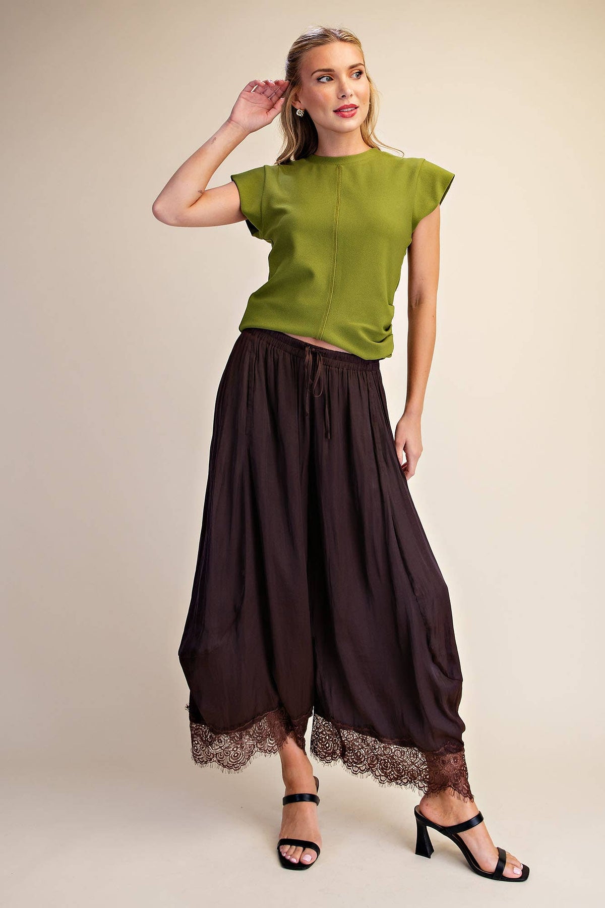 Arabian Nights Balloon Pants-Brown