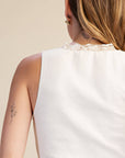 Florence Lace Tank- Ivory