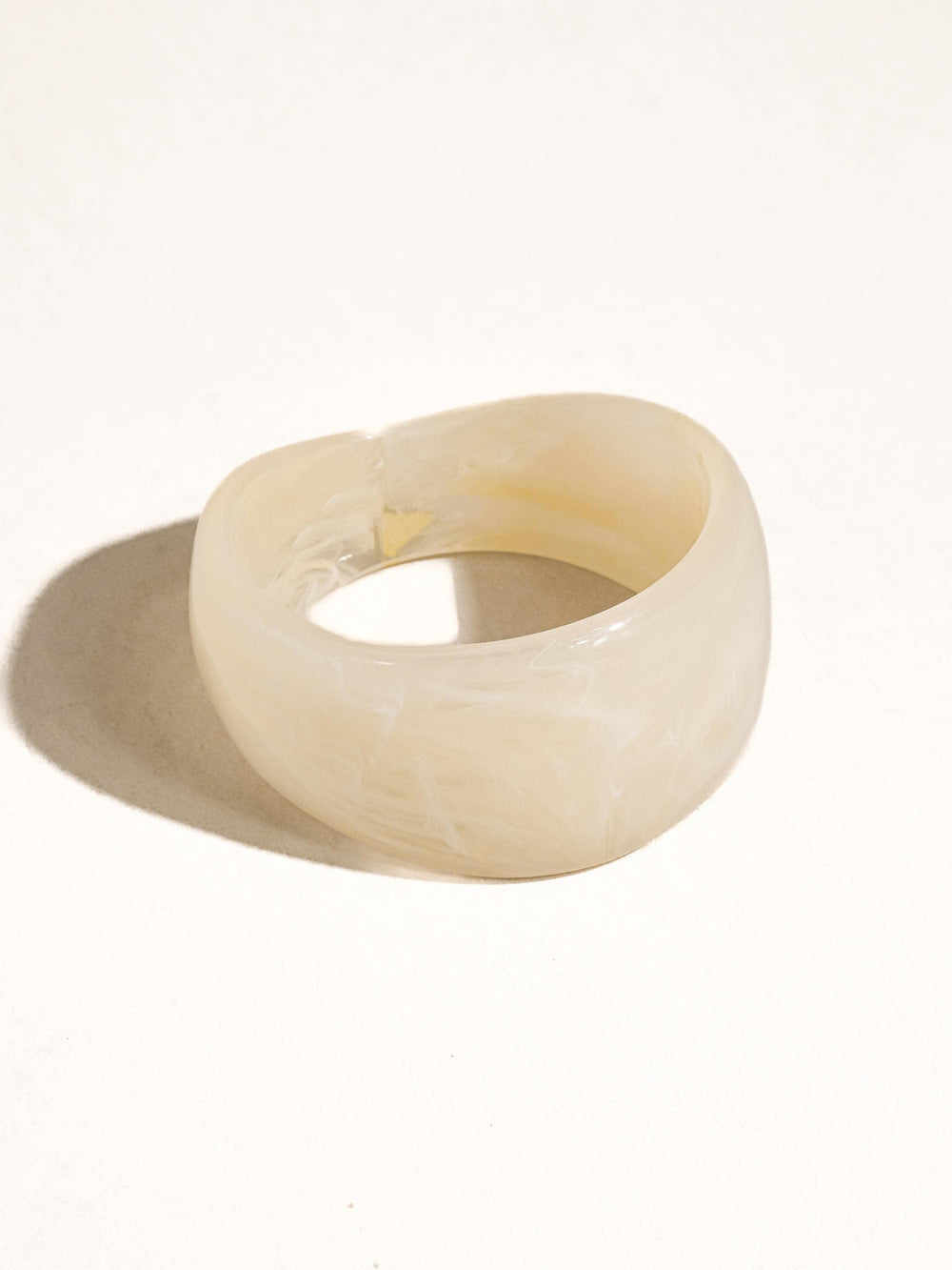 Caelia Resin Bangle-White