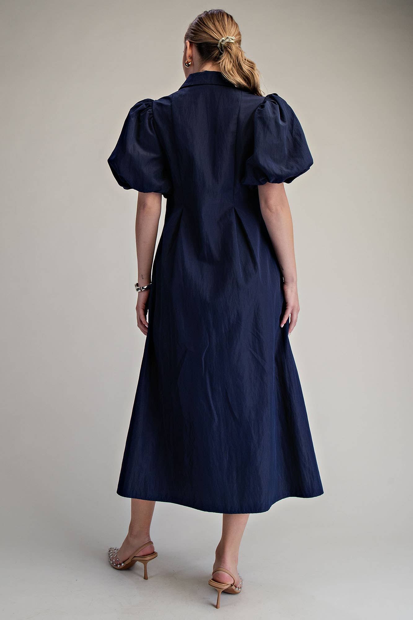 Love Story Midi Dress-Navy