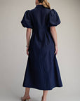 Love Story Midi Dress-Navy