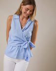 Sunlit Wrap Tie Top