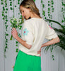 Spring Things Embroidered Sweater