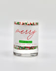 Mini Merry Christmas Candle