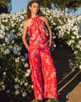 Blush Blossom Wide Leg Pants