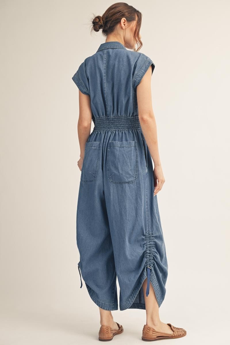 Palm Coast Denim Jumpsuit