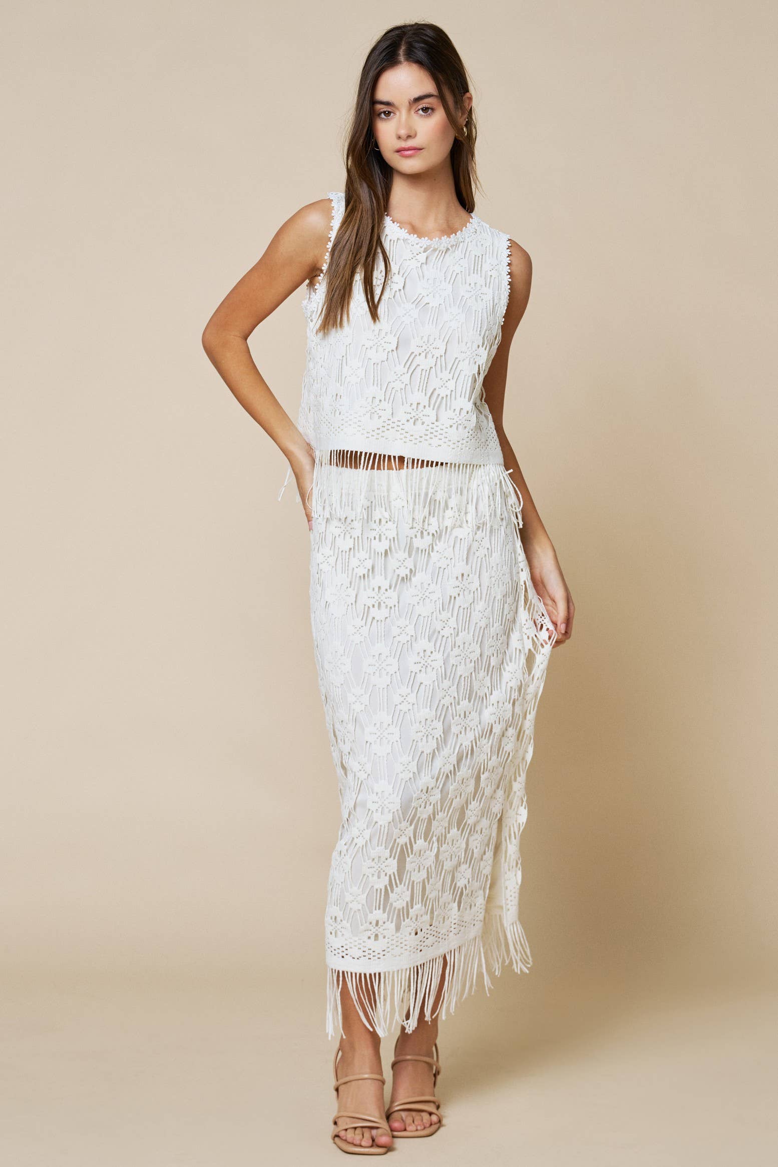 Boho Shoreline Maxi Skirt Set