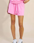 Sunny Side Knit Shorts-Pink