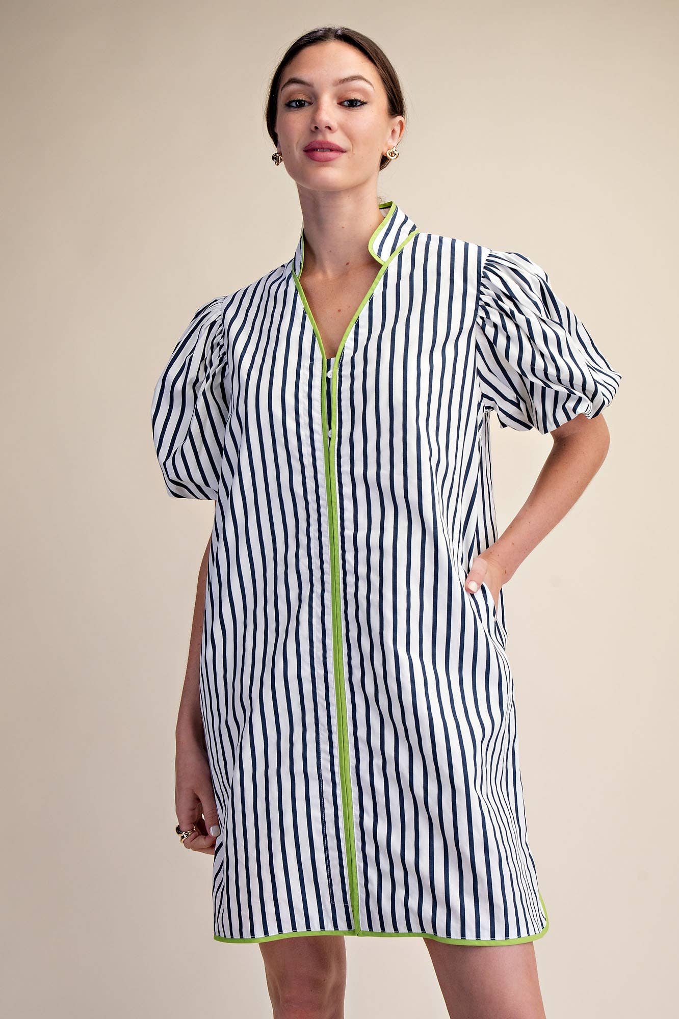 Madeline Stripe Mini Dress