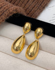 Metal Dew Drop Earrings