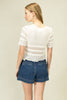 Crochet Crush Top-Off White