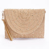 Beach Time Straw Envelope Clutch
