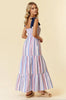 Summer Spark Striped Maxi Dress