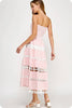 Walking On Air Strapless Dress- Pink