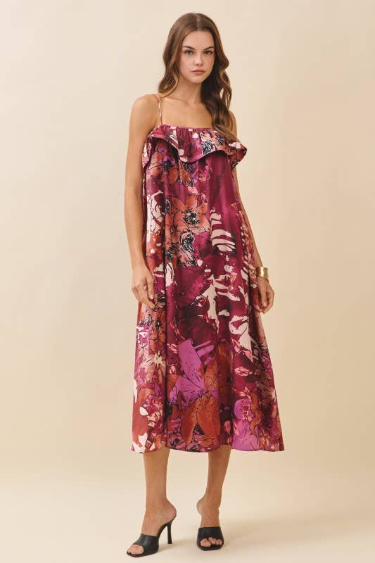Just Us Flowy Midi Dress