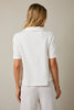Office Chic Polo Top-Off White