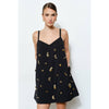 Something Special Embellished Mini Dress-Black
